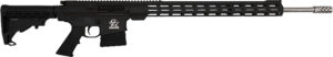 Great Lakes Firearms GL10243SSBLK AR-10  243 Win 5+1 24" Stainless Threaded Barrel, Black Aluminum Receiver w/Picatinny Rail, M-LOK Handguard, Adjustable Stock, Mil-Spec Grip, Right Hand