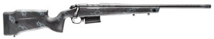 Bergara Rifles B14S752CF B-14 Crest 6.5 Creedmoor 5+1 20" Sniper Gray Cerakote #5 Contour Threaded Barrel, Sniper Gray Cerakote Steel Receiver, Black & Gray Sponge Fixed Carbon Fiber Stock