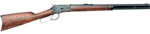 Cimarron AS611 1892 Cogburn Carbine 45 Colt (LC) 10+1 20" Blued Octagon Barrel, Color Case Hardened Receiver, Walnut Furniture