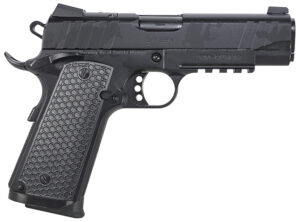 Girsan 391154 MC1911 C Influencer Compact 45 ACP 8+1 4.40" Black Steel Barrel, Black Camo Optic Ready/Serrated Steel Slide & Frame w/Picatinny Rail & Beavertail, Black Polymer Grip