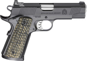 Springfield Armory PC9124 1911 TRP 45 ACP 8+1 4.25" Stainless Match Grade Barrel, Black Cerakote Serrated Carbon Steel Slide & Frame w/Beavertail, VZ Hydra G10 Grip