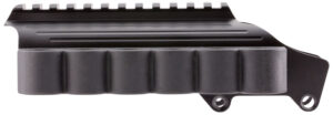 TacStar 1081035 Sidesaddle Rail Mount  Remington 870/1100/1187 12 Gauge 6rds Black Polymer w/Aluminum Mounting Plate