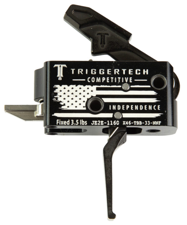 TriggerTech X46TBB33NNF Competitive Independence Black/White Fits AR-15