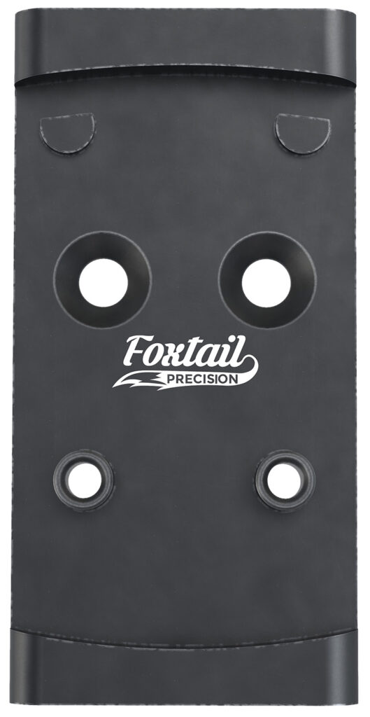 Foxtail Precision 100010 Adapter Plate  Black Anodized Aluminum, Compatible w/Glock MOS, Holosun 407K/507K/EPS Carry Pattern Footprint Mount