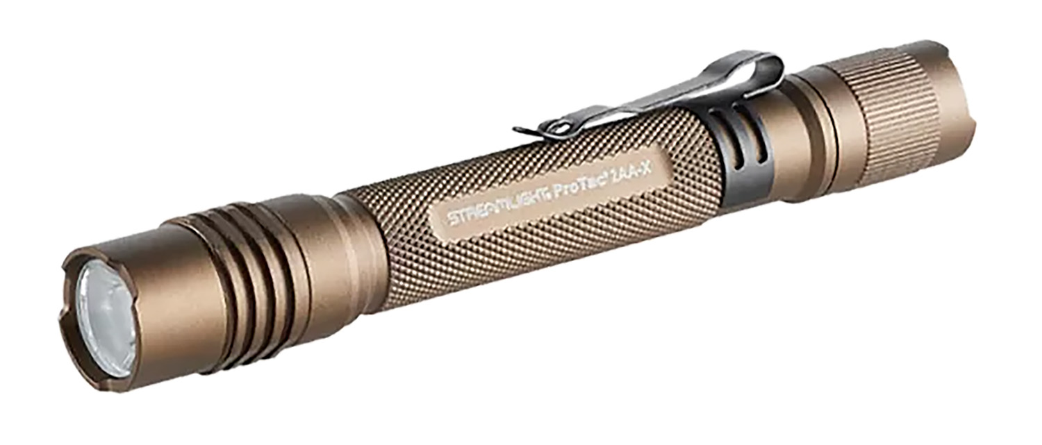 Streamlight 88137 ProTac 2AA-X USB Flashlight Coyote 40/550 Lumens White LED