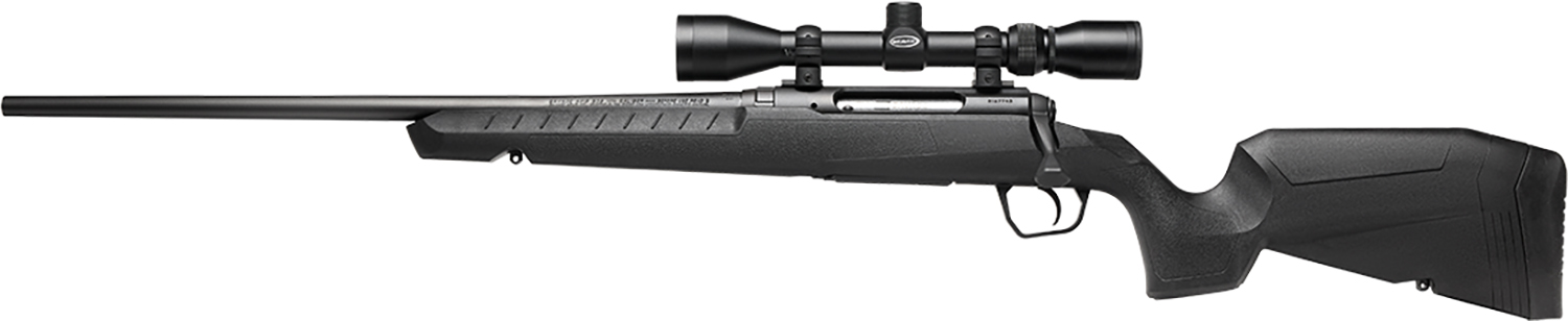 Savage Arms 32020 Axis XP Combo 25-06 Rem 4+1 22" Matte Black Button Rifled Barrel, Matte Black Drilled & Tapped Carbon Steel Receiver, Fixed Sporter Black Synthetic Stock, Weaver 3-9x40mm, Left Hand