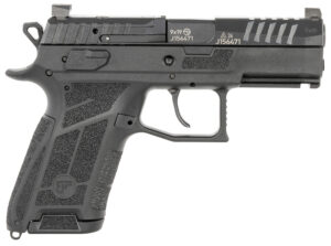 CZ-USA 91660 P-09 C Nocturne Compact Frame 9mm Luger 15+1 3.74" Black Steel Barrel, Black Optic Cut/Serrated Steel Slide, Black Polymer Frame w/Picatinny Rail, Textured Grip