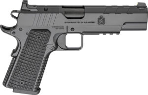Springfield Armory PX9229LAOS 1911 Emissary 9mm 9+1 5" Stainless Steel Barrel Optic Ready Black Carbon Steel Slide VZ Grips Thin-Line G10 Grip