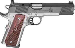 Springfield Armory PX9119LAOS 1911 Ronin 9mm 9+1 5" Stainless Steel Barrel Optic Ready Blued Slide Crossed Cannons Checkered Grip