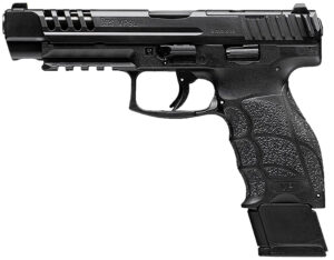 HK 81001156 VP9L  9mm Luger 20+1 5" Black Polygonal Rifled Barrel, Long/Lightening Cuts/Optic Cut Steel Slide, Polymer Frame w/Picatinny Rail, Black Interchangeable Backstrap Grip