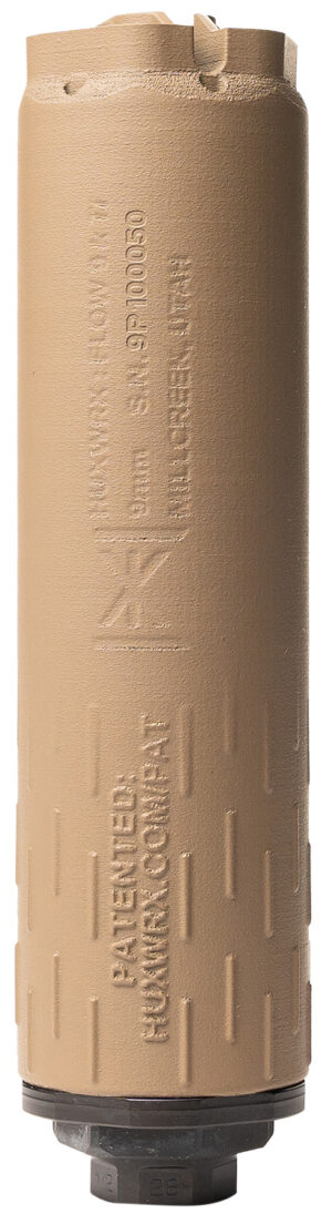 Huxwrx 3475 Flow 9K Ti 9mm 1.47" FDE Grade 5 Titanium