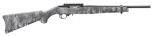 Ruger 31215 10/22  Carbine 22 LR 10+1 16.12" Satin Black Steel Threaded Barrel, Steel Receiver w/Scope Rail, Fixed Kryptek Typhon Camo Synthetic Stock
