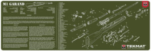TekMat TEKR36M1GARAND-OD M1 Garand Cleaning Mat OD Green Rubber 12"x36" M1 Garand Parts Diagram