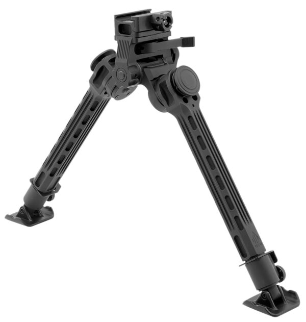 Leapers TLBPFS01A Big Bore  Bipod Black Anodized 9-14" Aluminum/Steel