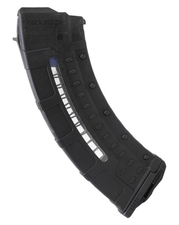 Leapers RBTAKM30 30rd Windowed 7.62x39mm Black Polymer/Steel