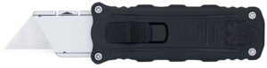 CobraTec Knives CTOTFUKSBBLK Utility  OTF Aluminum Blade, 3.38" Black Anodized Aluminum Handle