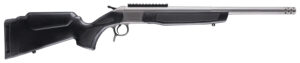 CVA CR4441S Scout Takedown 400 Legend 1rd 22" Stainless Fluted Threaded Barrel, Stainless Steel Receiver w/Picatinny Rail, Adj Comb & LOP Black Synthetic Stock