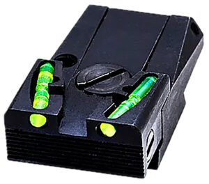 HiViz GLAD211 Adjustable Rear Sight Front Green Fits Most Glock Models