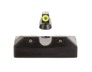 Trijicon 601080 HD XR Night Sight Set Green Tritium/Yellow Outline Front, Green Tritium Rear, Black Frame, Fits CZ P-10/P-10C