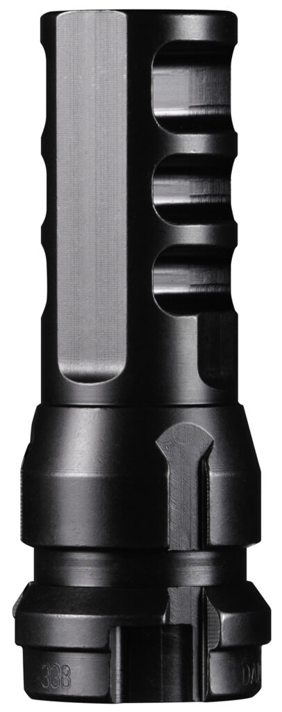 Dead Air DA104 KeyMo Muzzle Brake Black Nitride 4140 HT Alloy Steel M18X1 Threads 338 Cal