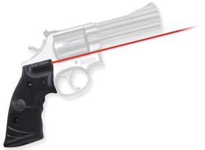 Crimson Trace 011280 Lasergrips Fits S&W K & L Frames Square Butt, Red Laser 633nM Wavelength 5mW Output, Black Polymer