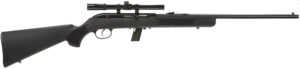 Savage Arms 40000 64 FXP Full Size 22 LR 10+1 21" Matte Black Sporter Barrel, Matte Black Grooved Carbon Steel Receiver, Matte Black Fixed Synthetic Stock, 4x15mm Scope, Right Hand
