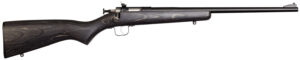 Crickett KSA2244 Youth  22 LR 1rd 16.12" Blued Barrel & Receiver, Fixed Front/Adjustable Rear Peep Sight, Black Laminate Stock w/11.5" LOP, Rebounding Firing Pin Safety