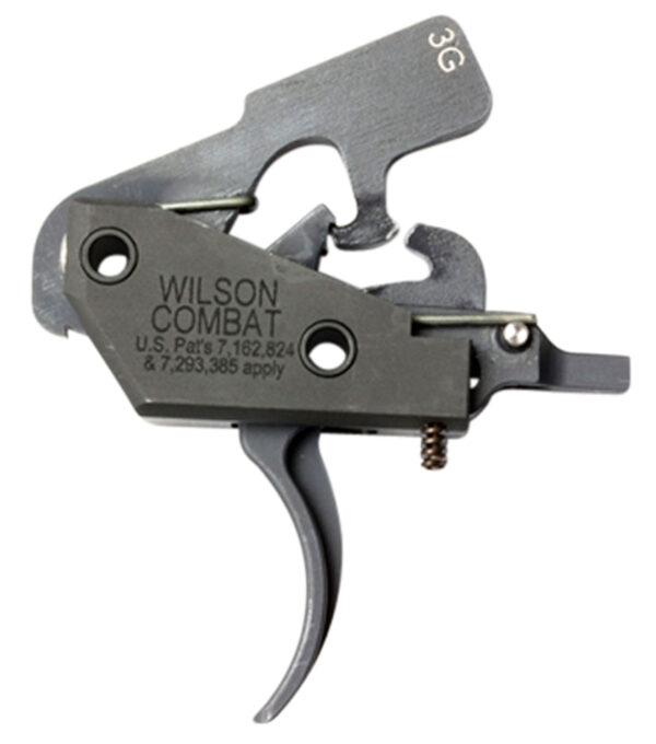 Wilson Combat TRTTU3G Tactical Trigger Unit 3-Gun Drop-in Trigger with 3.50-4 lbs Draw Weight & Black Finish for AR-Platform