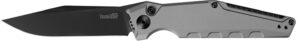 Kershaw 7900GRYBLK Launch 7 3.75" Folding Clip Point Drop Point Plain Black DLC CPM 154 SS Blade Gray Anodized Aluminum Handle Includes Pocket Clip