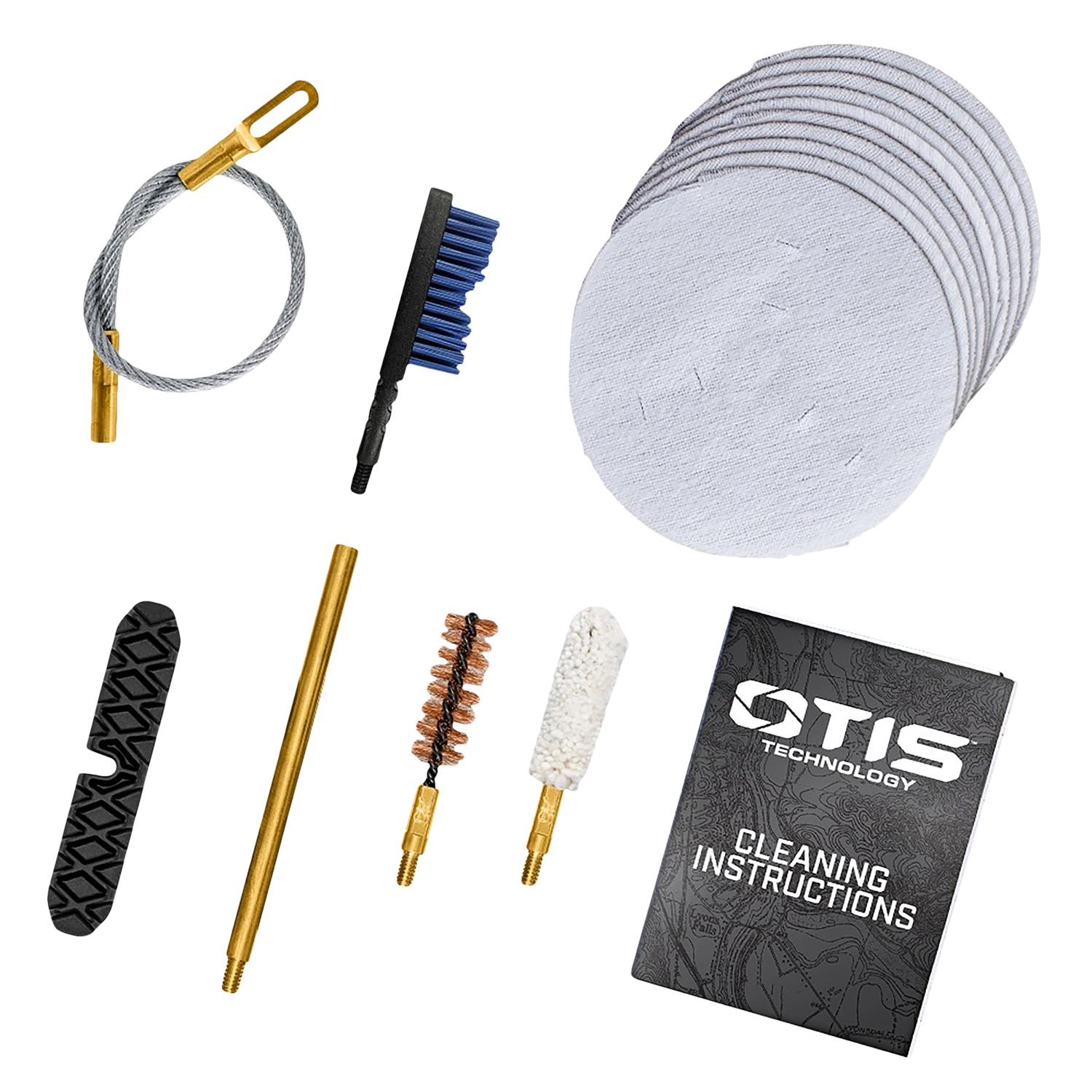 Otis FG70145 Patriot Cleaning Kit 45 Cal Pistol/ 15 Pieces Yellow Plastic Box Case
