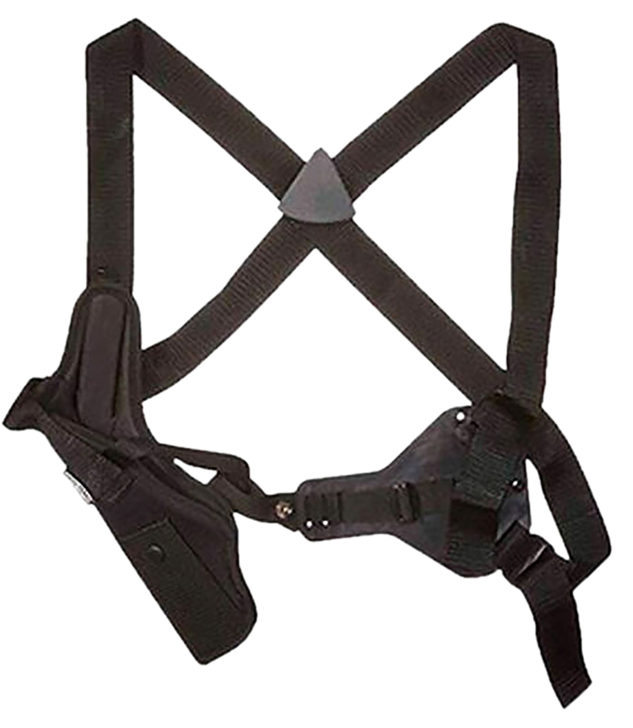 Uncle Mike's 83041 Sidekick Vertical Shoulder Holster Shoulder Size 04 Black Cordura Harness Fits Med/Large DA Revolver Fits 7-8.50" Barrel Right Hand