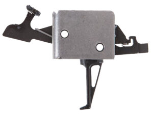 CMC Triggers 91504 Drop-In  Two-Stage Flat Trigger w/ 1-3 lbs Draw Weight & Black/Silver Finish