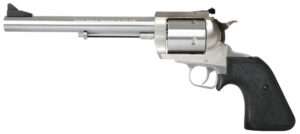 Magnum Research BFR45707 BFR Long Cylinder Large Frame 45-70 Gov 5 Shot, 7.50" Brushed Stainless Steel Barrel, Cylinder & Frame, Black Hogue Rubber Grip, Exposed Hammer
