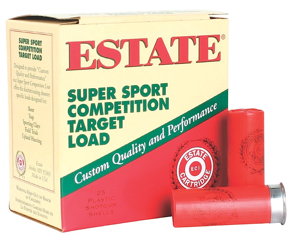 Estate Cartridge SS12H18 Super Sport Competition Target 12Gauge 2.75" 1oz 8Shot 25 Per Box/10 Case
