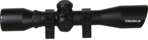 TruGlo TG8504BD Compact  Black Anodized Matte Black 4x 32mm 1" Tube Diamond Reticle