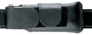 Safariland 123832 Horizontal Mag Pouch  Single Leather Hook & Loop Compatible With Glock 17/19/22/23/34/35