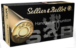 Sellier & Bellot SB38B Handgun  38Special 148gr Wadcutter 50 Per Box/24 Case