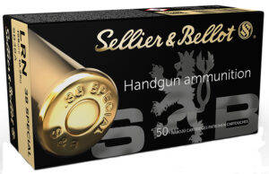 Sellier & Bellot SB38A Handgun  38Special 158gr Lead Round Nose 50 Per Box/20 Case