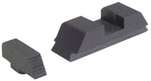 AmeriGlo GT504 Range Series Sight Set for Glock  Black Serrated Front-Black Rear