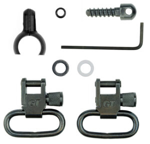 GrovTec US Inc GTSW43 Swivel Set Tube .630"-.675" 1" Black Steel Rifle