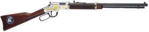 Henry H004LE Golden Boy Law Enforcement Tribute Lever Action 22 Short,Long,LR 16 LR/21 Short 20" Nickel Plated American Walnut Right Hand