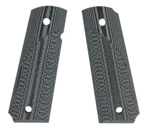 Pachmayr 61001 Tactical Grip Checkered Black & Gray G10 Panels for 1911