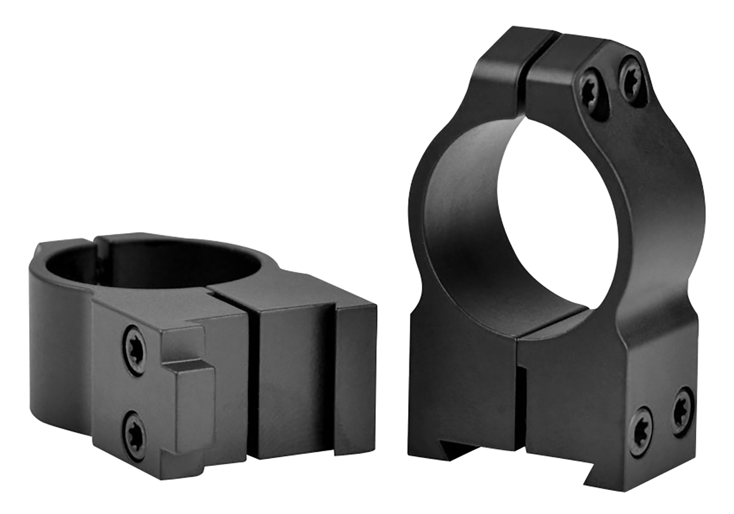Warne 2BM Maxima Matte Black Steel 1" Tube High Vertical Split Dovetail, 0 MOA Fits CZ 550