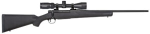Mossberg 27934 Patriot  270 Win Caliber with 5+1 Capacity, 22" Fluted Barrel, Matte Blued Metal Finish & Black Synthetic Stokc Right Hand (Full Size) Includes Vortex Crossfire II 3-9x40mm Scope