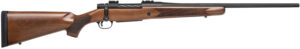 Mossberg 27882 Patriot Full Size 270 Win 5+1 22" Matte Blued Fluted Barrel, Drilled & Tapped Matte Blued Stainless Steel Receiver, Walnut Fixed Stock, Right Hand