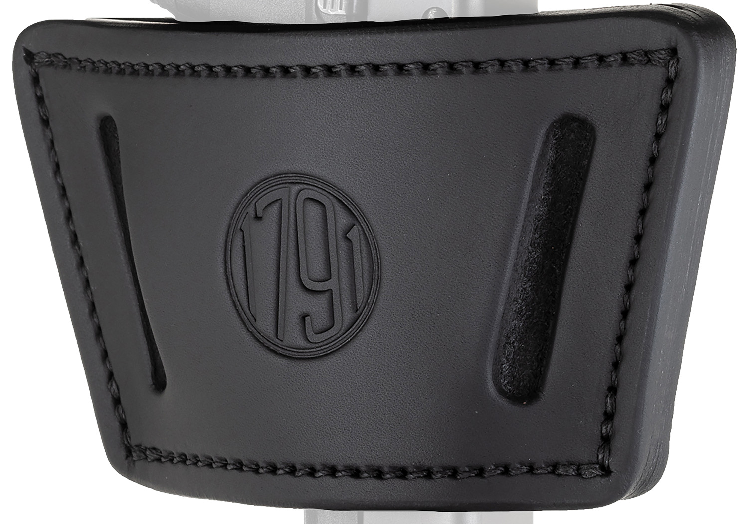 1791 Gunleather UIWXSBLA UIW Max IWB/OWB Black Leather Belt Clip Fits Most Mid-Large Frame Autos with Rail, Laser & Light Ambidextrous