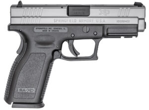 Springfield Armory XD9301 XD Service *CA Compliant 9mm Luger 10+1 4" Black Melonite Steel Barrel, Serrated Stainless Steel Slide, Black Polymer Frame w/Picatinny Rail