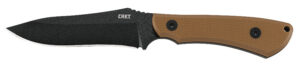 CRKT 2083 Ramadi 4.37" Fixed Plain Black Matte Baked-On Anti Rust SK-5 Steel Blade/Coyote Textured G10 Handle Includes Sheath