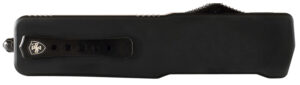 Templar Knife MABR321 Premium LW Slim 3.16" OTF Drop Point Plain Black Oxide Stonewashed D2 Steel Blade, 4.93" Black Aluminum Handle