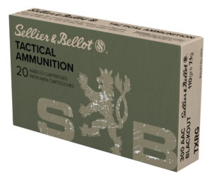 Sellier & Bellot SB300BLKXA eXergy  300Blackout 110gr TAC EX Blue 20 Per Box/50 Case
